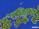 中国地方のアメダス実況(日照時間)(2018年11月14日)