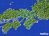 2018年11月14日の近畿地方のアメダス(風向・風速)