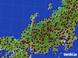 2018年11月15日の北陸地方のアメダス(日照時間)