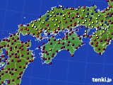 四国地方のアメダス実況(日照時間)(2018年11月15日)