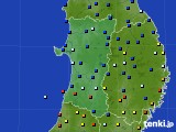 秋田県のアメダス実況(日照時間)(2018年11月16日)