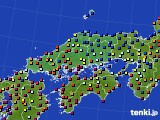 中国地方のアメダス実況(日照時間)(2018年11月17日)