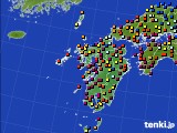 九州地方のアメダス実況(日照時間)(2018年11月17日)