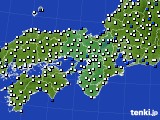 近畿地方のアメダス実況(風向・風速)(2018年11月19日)