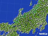 2018年11月20日の北陸地方のアメダス(風向・風速)