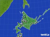 北海道地方のアメダス実況(降水量)(2018年11月21日)