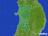 2018年11月21日の秋田県のアメダス(降水量)