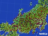 北陸地方のアメダス実況(日照時間)(2018年11月21日)