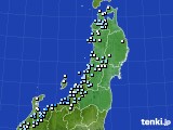 東北地方のアメダス実況(降水量)(2018年11月22日)