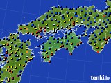 2018年11月22日の四国地方のアメダス(日照時間)