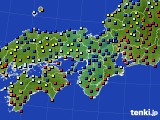 近畿地方のアメダス実況(日照時間)(2018年11月23日)