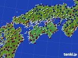 四国地方のアメダス実況(日照時間)(2018年11月23日)