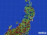 東北地方のアメダス実況(日照時間)(2018年11月24日)