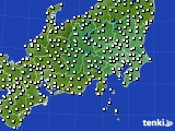 2018年11月24日の関東・甲信地方のアメダス(気温)