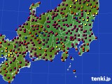 関東・甲信地方のアメダス実況(日照時間)(2018年11月27日)