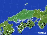 中国地方のアメダス実況(降水量)(2018年11月28日)