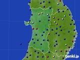 秋田県のアメダス実況(日照時間)(2018年11月28日)