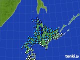 北海道地方のアメダス実況(気温)(2018年11月28日)