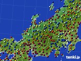 2018年11月29日の北陸地方のアメダス(日照時間)