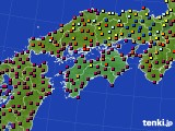 四国地方のアメダス実況(日照時間)(2018年11月29日)