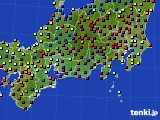 2018年11月30日の東海地方のアメダス(日照時間)