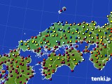 2018年11月30日の中国地方のアメダス(日照時間)