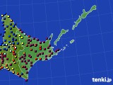 道東のアメダス実況(日照時間)(2018年12月02日)