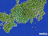 2018年12月02日の東海地方のアメダス(風向・風速)