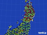 東北地方のアメダス実況(日照時間)(2018年12月03日)