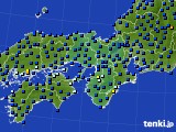 近畿地方のアメダス実況(日照時間)(2018年12月04日)