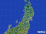 2018年12月05日の東北地方のアメダス(気温)