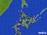 北海道地方のアメダス実況(風向・風速)(2018年12月05日)