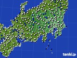 関東・甲信地方のアメダス実況(風向・風速)(2018年12月05日)