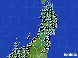 2018年12月06日の東北地方のアメダス(降水量)