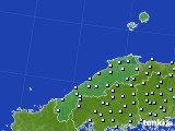 島根県のアメダス実況(降水量)(2018年12月06日)