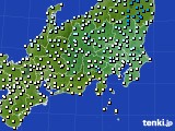 関東・甲信地方のアメダス実況(気温)(2018年12月06日)