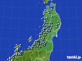 2018年12月07日の東北地方のアメダス(降水量)