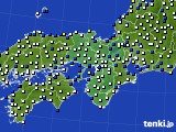 近畿地方のアメダス実況(風向・風速)(2018年12月07日)