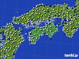 四国地方のアメダス実況(風向・風速)(2018年12月07日)