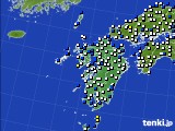 九州地方のアメダス実況(風向・風速)(2018年12月07日)