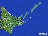 2018年12月07日の道東のアメダス(風向・風速)