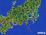 関東・甲信地方のアメダス実況(日照時間)(2018年12月08日)