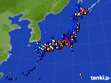 アメダス実況(日照時間)(2018年12月08日)