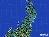 2018年12月08日の東北地方のアメダス(気温)