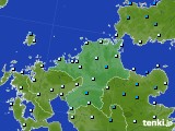 福岡県のアメダス実況(気温)(2018年12月08日)