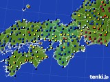 近畿地方のアメダス実況(日照時間)(2018年12月09日)