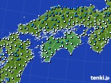 四国地方のアメダス実況(気温)(2018年12月09日)