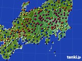 関東・甲信地方のアメダス実況(日照時間)(2018年12月10日)