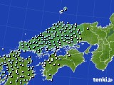中国地方のアメダス実況(降水量)(2018年12月11日)