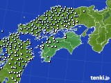 四国地方のアメダス実況(降水量)(2018年12月11日)